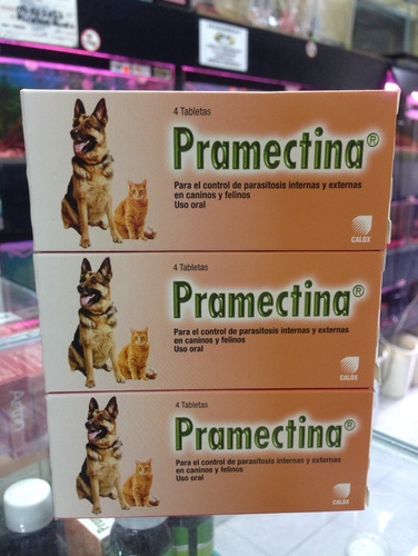 Pramectina Garrapaticida Interno Externo Para Perros Gatos