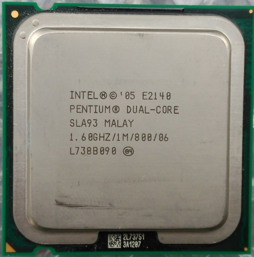Procesador Intel Dual Core E d)