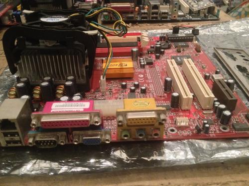 Tarjeta Madre Intel 478 En Combo Con Procesador Y Fan Cooler