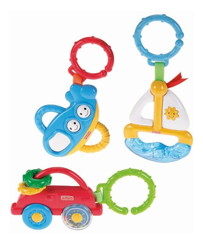 Conjunto Sonajeros Vehículos Fisher Price