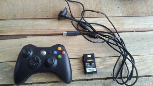 Control Xbox 360+ Cargador+ Bateria Xbox 360 Original