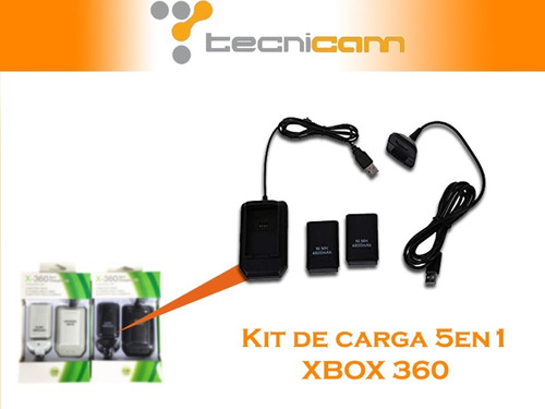 Kit De Carga 5en1 Xbox 360