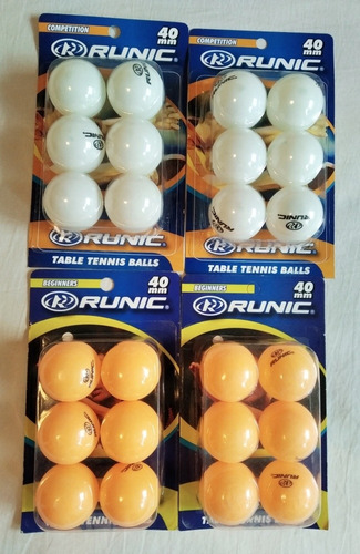 Pelotas De Ping Pong Runic Paquete De 6 (40 Mm)precio Docena