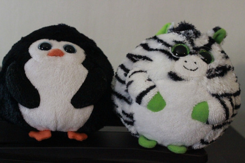 Peluche Ty Oasis Y Avalanche 11cm Orginal Cebra Y Pinguino