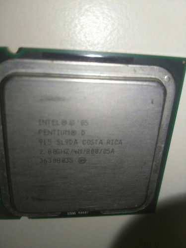 Procesador Pentium D  Ghz. 4m Cache. 800mhz Fsb.