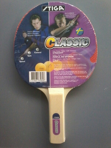 = Raqueta =ping Pong= (Tennis De Mesa) = Stiga Classic =