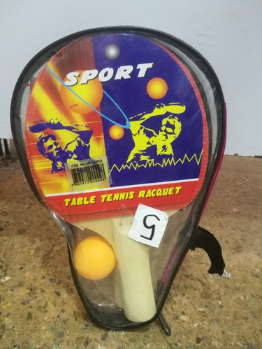 Raquetas De Ping Pong Con Pelota