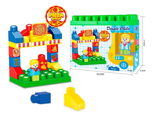 Set De Bloques Dimple Child Pizza Shop Y Dessert Shop