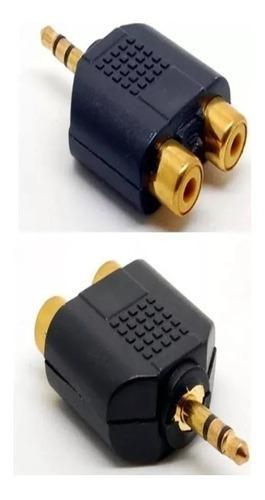 Adaptador Convertidor Plug 3.5 Macho A Dos Rca Hembra Mm Ccc