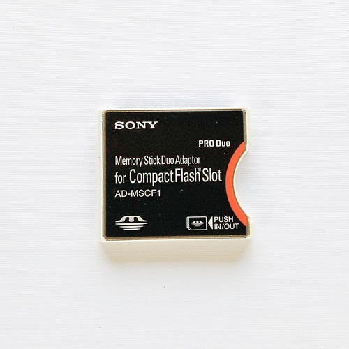 Adaptador Para Memoria Stick Duo Para Camara Sony A100