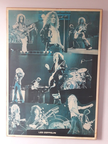 Afiche De Led Zeppelin En Concierto Año .