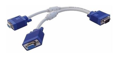 Cables Splitter Multiplicador Vga 1 Macho A 2 Hembras