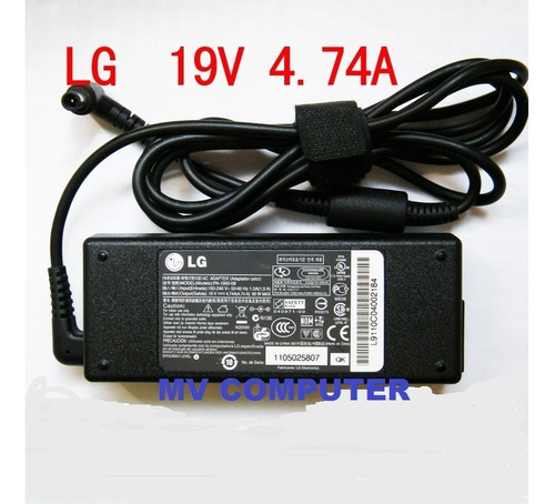 Cargador De Laptop LG 19v 4.74a 4.8x1.7mm 90w