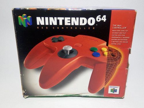 Control Nintendo 64 Rojo Oem Completamente Nuevo Completo