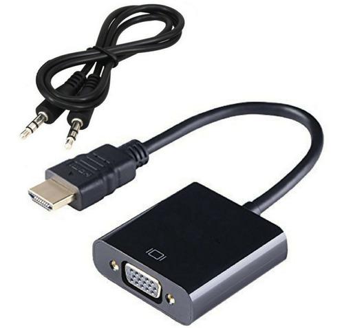 Convertidor Hdmi A Vga Audio Video Monitor Laptop Ps3 Ps4 Tv