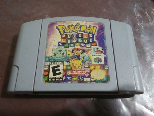 Juego Original Nintendo 64 Pokemon Puzzle Probado! 10v