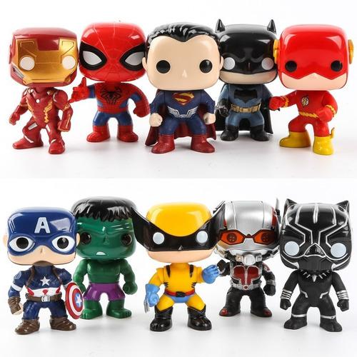 Juguetes Funko Pop Avengers Spiderman, Batman, Hulk, Capitan