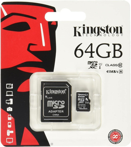 Kingston Sdcxgb - Tarjeta Microsd De 64 Gb