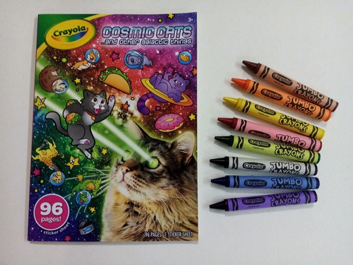 Libro De Colorear + Creyones De Cera Jumbo