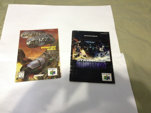 Manuales De Juegos De Nintendo 64