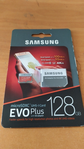 Memoria Micro Sd 128 Gb Samsung Nueva