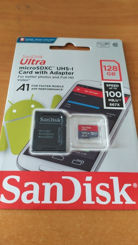 Memoria Micro Sd 128gb Sandisk Nueva