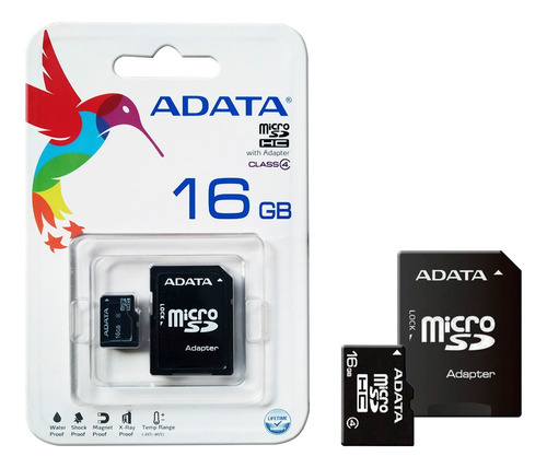 Memoria Micro Sd Hc 16gb Adata Con Adaptador Bagc