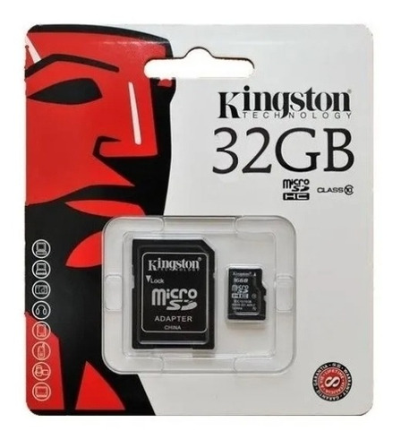 Memoria Micro Sd Kingston 32 Gb Clase 10 Microsd Kingston