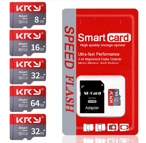 Memoria Micro Sd Kry Ultra 64gb + Adaptador Clase 10