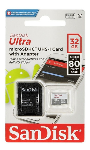 Memoria Micro Sd Sandisk 32gb Original Importada Usa