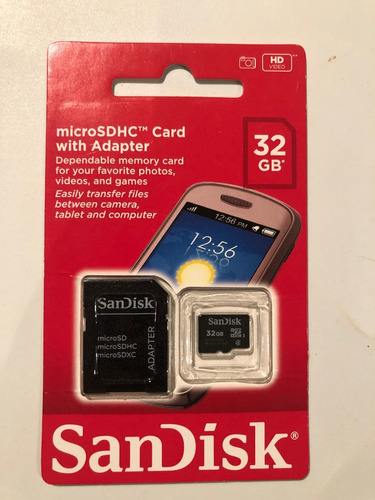 Memoria Micro Sd Sandisk De 32gb