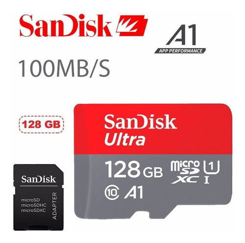Memoria Microsd Sandisk 128gb Clase10 Mejor Precio De Ml