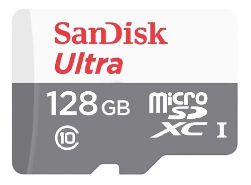Memoria Microsd Sandisk Ultra 128gb 80 Mb/s Clase 10/w