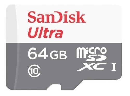 Memoria Microsd Sandisk Ultra 64gb 80 Mb/s Clase 10/w