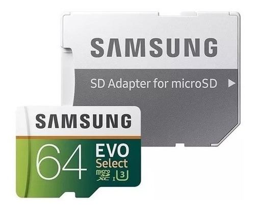 Memoria Samsung Original Micro Sdhc 64gb Clase 10 4k 100mb/s
