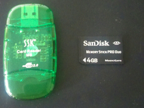 Memoria Sandisk Memoria Stick Pro Duo 4gb Con Adaptador Usb