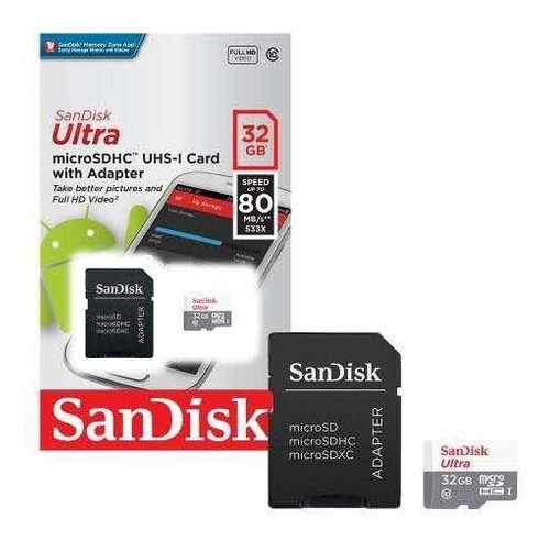 Memoria Sandisk Micro Sd 32gb Clase 10