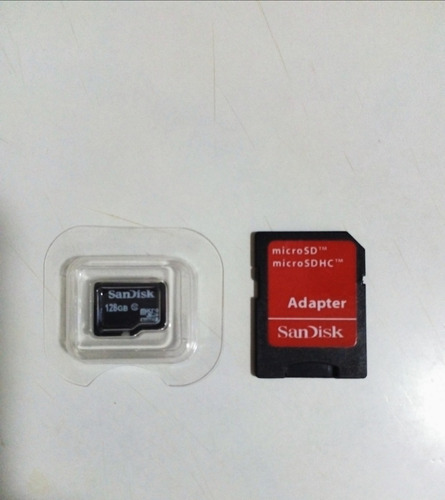 Memoria Sandisk Micro Sd Hc 128gb Con Adaptador Clase 10.