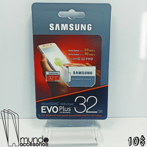 Memorias Micro Sd 32gb Samsung Clase 10°