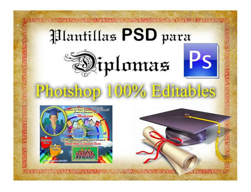 Plantillas Para Diplomas Photshop Editable Psd
