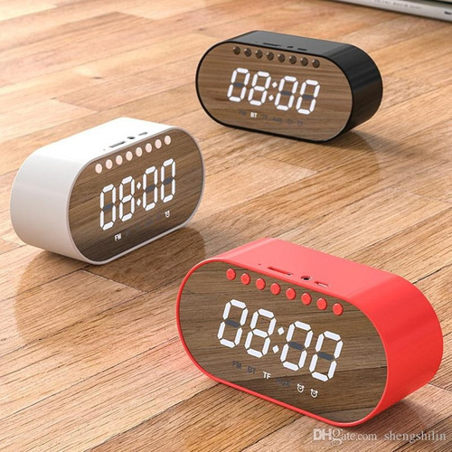 Reloj Despertador Bluetooth Musica, Radio, Memoria Cod 