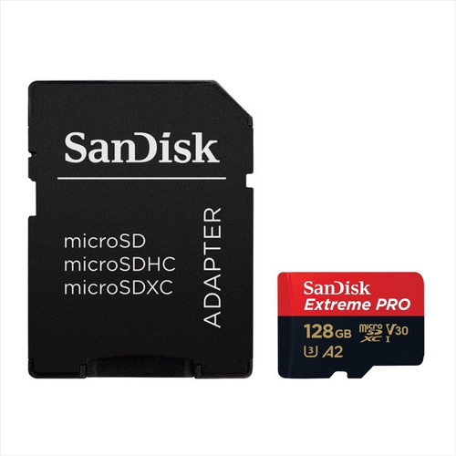 Sandisk Extreme Pro Tarjeta Micro Sdxc 128gb U3 4k 170mb/s