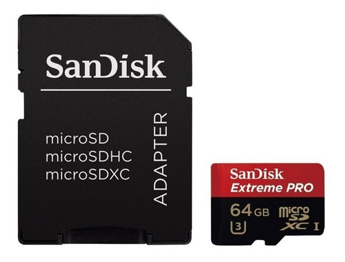 Sandisk Extreme Pro Tarjeta Micro Sdxc 64gb U3 4k 170mb/s