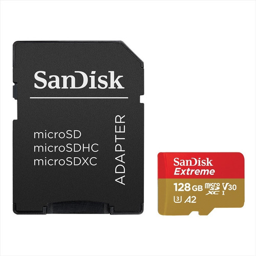 Sandisk Extreme Tarjeta Micro Sdxc 128gb 4k U3 Amb/s