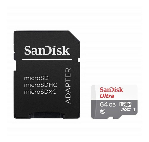 Sandisk Ultra Tarjeta Micro Sdxc 64gb Uhs-i Cmb/s