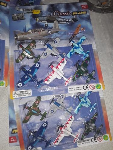 Set De Aviones De Juguetes De Metal