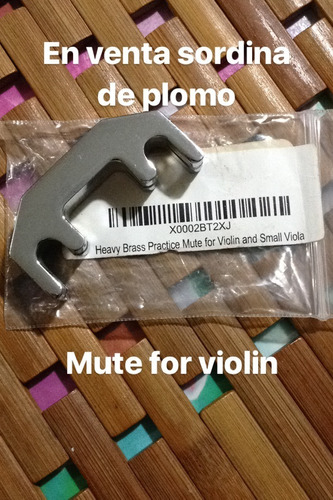 Sordina De Plomo Para Violín