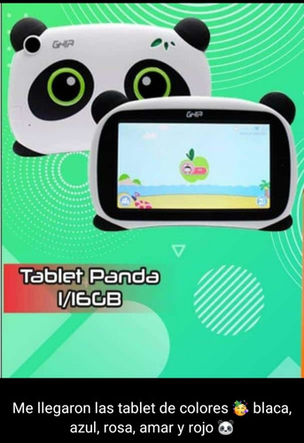 Tablet Panda 7 Kids Niños De 16gb De Memoria