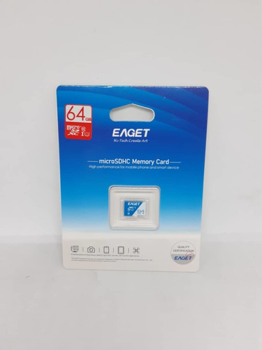 Tarjeta De Memoria Microsdhc 64 Gb Eaget Somos Tienda