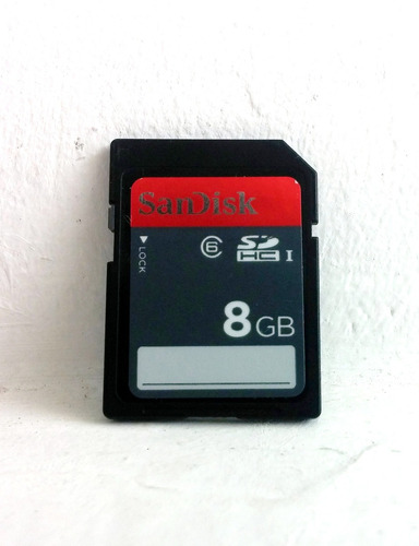 Tarjeta Flash Sdhc Sandisk 8 Gb Clase 6